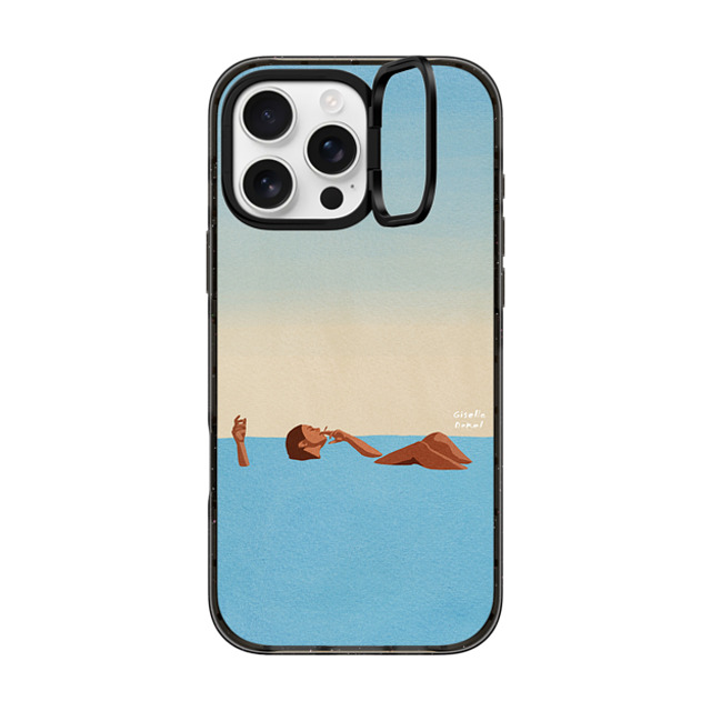 Giselle Dekel x CASETiFY iPhone 16 Pro Max Case Summer,Nature Black インパクトリングスタンドケース MagSafe対応 Floating Around Father's Day Giselle Dekel x CASETiFY iPhone 16 Pro Max Case Summer,Nature Black インパクトリングスタンドケース MagSafe対応 Floating Around Father's Day