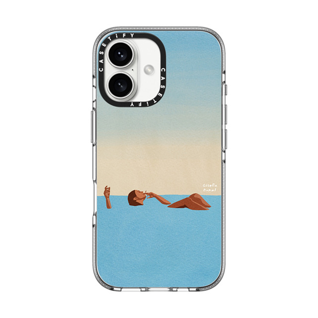 Giselle Dekel x CASETiFY iPhone 16 Case Summer,Nature Clear Clear Case MagSafe Compatible Floating Around Father's Day Giselle Dekel x CASETiFY iPhone 16 Case Summer,Nature Clear Clear Case MagSafe Compatible Floating Around Father's Day