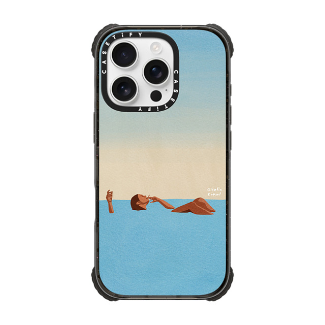 Giselle Dekel x CASETiFY iPhone 16 Pro ケース Summer,Nature ブラック ウルトラ インパクトケース MagSafe 対応 Floating Around Father's Day Giselle Dekel x CASETiFY iPhone 16 Pro ケース Summer,Nature ブラック ウルトラ インパクトケース MagSafe 対応 Floating Around Father's Day
