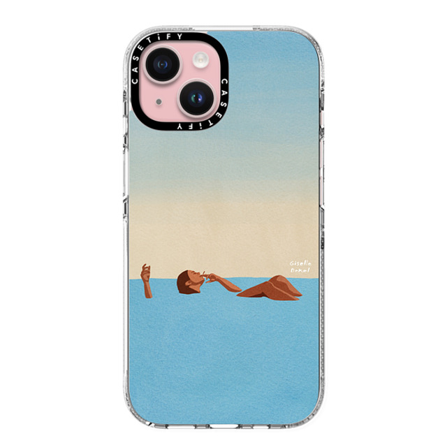 Giselle Dekel x CASETiFY iPhone 15 ケース Summer,Nature クリア クリア ケース MagSafe対応 Floating Around Father's Day Giselle Dekel x CASETiFY iPhone 15 ケース Summer,Nature クリア クリア ケース MagSafe対応 Floating Around Father's Day