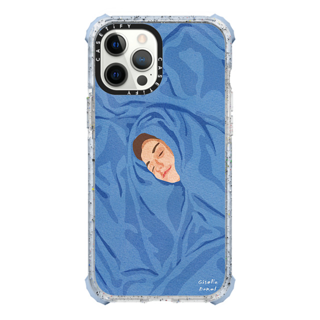 Giselle Dekel x CASETiFY iPhone 12 Pro Max ケース Vapor Blue ウルトラインパクトケース Blanky For Life