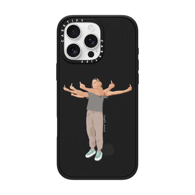 Giselle Dekel x CASETiFY iPhone 16 Pro Max Case Fine Art,Portraiture Matte Black Impact Case MagSafe Compatible Had Enough Back to School Giselle Dekel x CASETiFY iPhone 16 Pro Max Case Fine Art,Portraiture Matte Black Impact Case MagSafe Compatible Had Enough Back to School