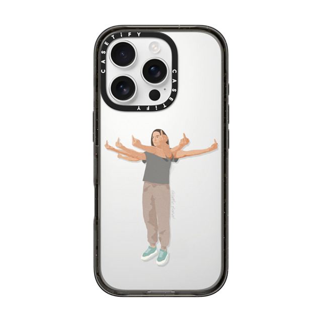 Giselle Dekel x CASETiFY iPhone 16 Pro ケース Fine Art,Portraiture ブラック インパクトケース Had Enough Father's Day Giselle Dekel x CASETiFY iPhone 16 Pro ケース Fine Art,Portraiture ブラック インパクトケース Had Enough Father's Day