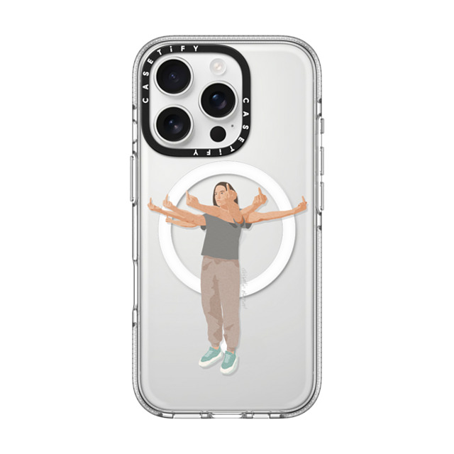 Giselle Dekel x CASETiFY iPhone 16 Pro Case Fine Art,Portraiture Clear Clear Case MagSafe Compatible Had Enough Mother's Day Giselle Dekel x CASETiFY iPhone 16 Pro Case Fine Art,Portraiture Clear Clear Case MagSafe Compatible Had Enough Mother's Day