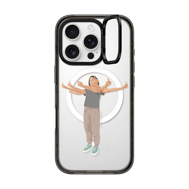 Giselle Dekel x CASETiFY iPhone 16 Pro Case Fine Art,Portraiture Black インパクトリングスタンドケース MagSafe対応 Had Enough Mother's Day Giselle Dekel x CASETiFY iPhone 16 Pro Case Fine Art,Portraiture Black インパクトリングスタンドケース MagSafe対応 Had Enough Mother's Day