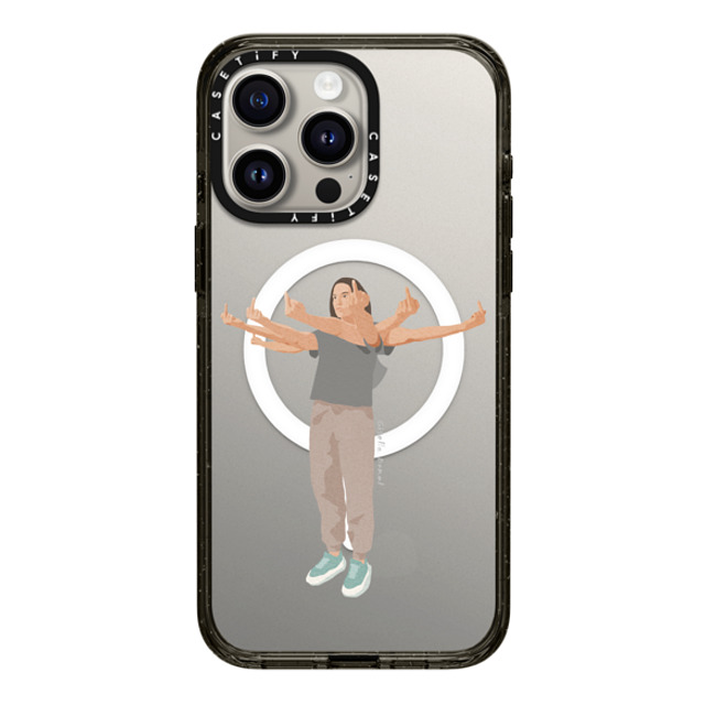 Giselle Dekel x CASETiFY iPhone 15 Pro Max Case Fine Art,Portraiture Black Impact Case MagSafe Compatible Had Enough Mother's Day Giselle Dekel x CASETiFY iPhone 15 Pro Max Case Fine Art,Portraiture Black Impact Case MagSafe Compatible Had Enough Mother's Day