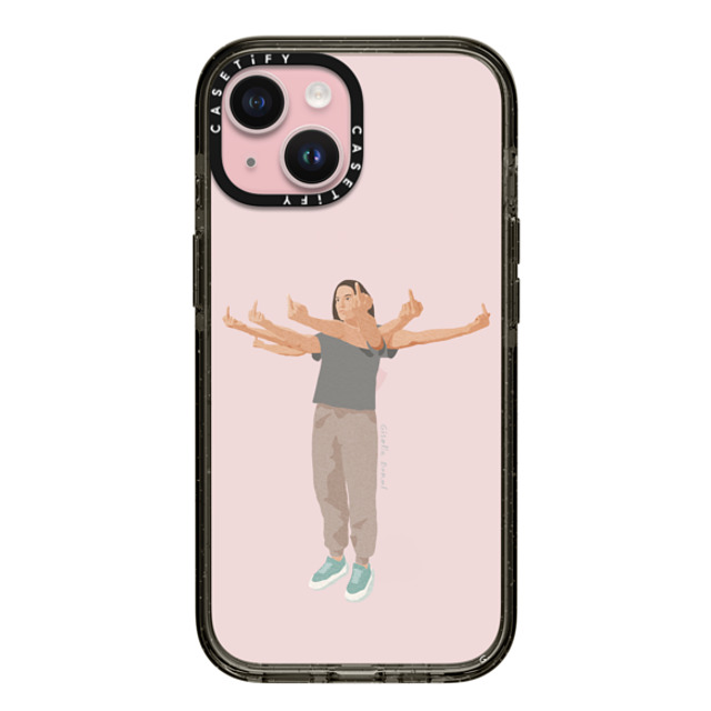 Giselle Dekel x CASETiFY iPhone 15 Case Fine Art,Portraiture Black インパクトケース Had Enough Mother's Day Giselle Dekel x CASETiFY iPhone 15 Case Fine Art,Portraiture Black インパクトケース Had Enough Mother's Day