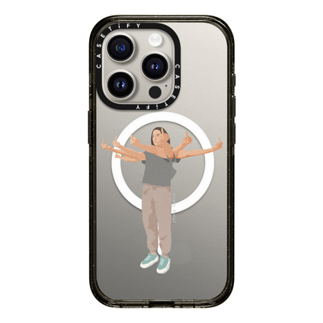 Giselle Dekel x CASETiFY iPhone 15 Pro Case Fine Art,Portraiture Black Impact Case MagSafe Compatible Had Enough Back to School Giselle Dekel x CASETiFY iPhone 15 Pro Case Fine Art,Portraiture Black Impact Case MagSafe Compatible Had Enough Back to School