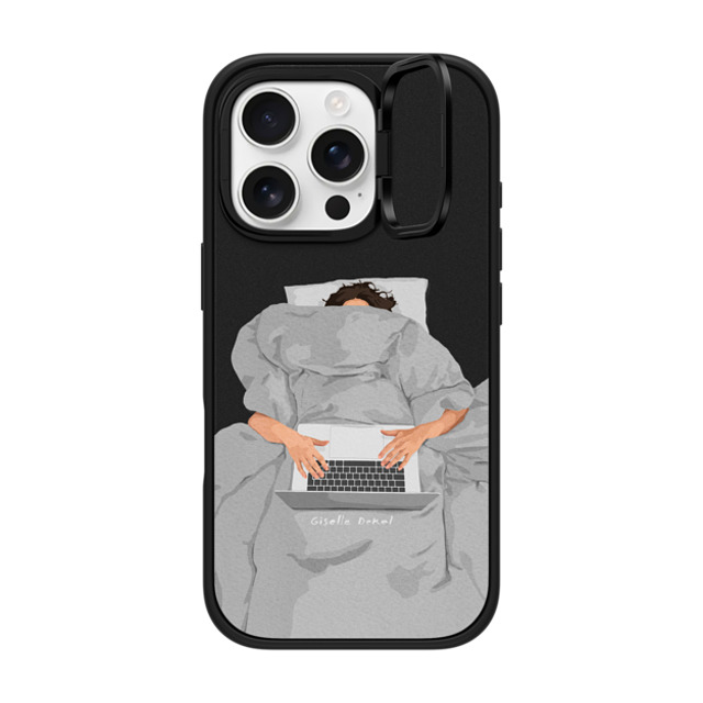 Giselle Dekel x CASETiFY iPhone 16 Pro ケース マットブラック インパクトリングスタンドケース MagSafe対応 Last Email