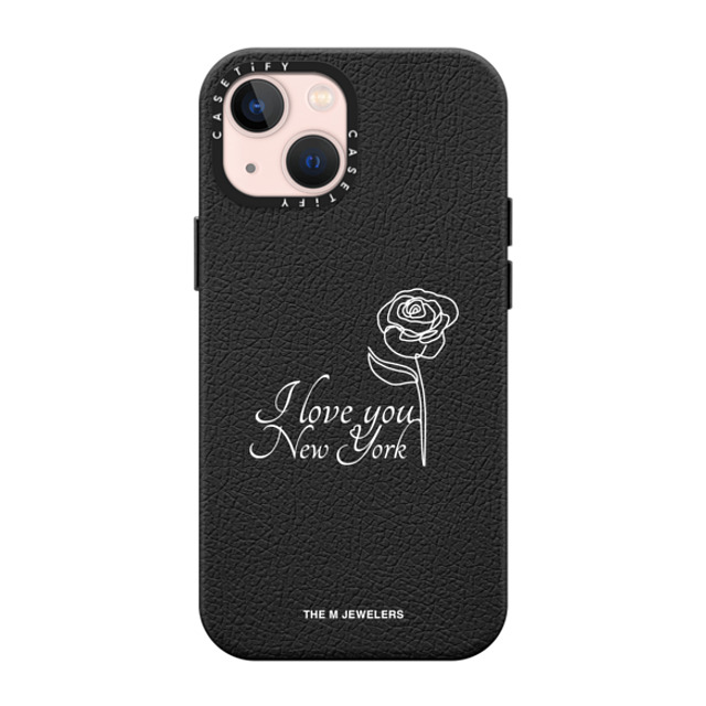 The M Jewelers x CASETiFY iPhone 13 Mini Case Floral,Quote ジェットブラック ペブルケース MagSafe対応 ニューヨーク Mother's Day The M Jewelers x CASETiFY iPhone 13 Mini Case Floral,Quote ジェットブラック ペブルケース MagSafe対応 ニューヨーク Mother's Day