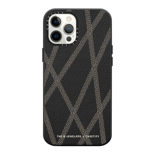 The M Jewelers x CASETiFY iPhone 12 Pro Max Case Pattern,Minimalism ジェットブラック ペブルケース Chain Tapes Mother's Day The M Jewelers x CASETiFY iPhone 12 Pro Max Case Pattern,Minimalism ジェットブラック ペブルケース Chain Tapes Mother's Day
