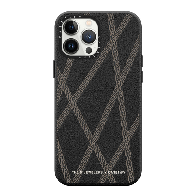 The M Jewelers x CASETiFY iPhone 13 Pro Max Case Pattern,Minimalism ジェットブラック ペブルケース MagSafe対応 Chain Tapes Mother's Day The M Jewelers x CASETiFY iPhone 13 Pro Max Case Pattern,Minimalism ジェットブラック ペブルケース MagSafe対応 Chain Tapes Mother's Day