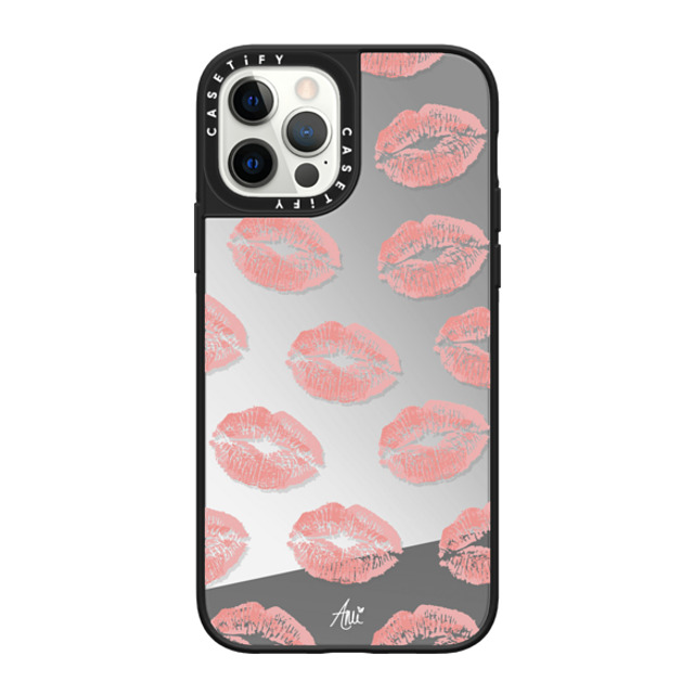 CASETiFY iPhone 12 Pro ケース Silver on Black ミラーケース MagSafe対応 Ami's Kiss ami charlize Father's Day CASETiFY iPhone 12 Pro ケース Silver on Black ミラーケース MagSafe対応 Ami's Kiss ami charlize Father's Day