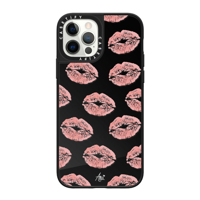 CASETiFY iPhone 12 Pro Case Black on Black ミラーケース MagSafe対応 Ami's Kiss ami charlize Mother's Day CASETiFY iPhone 12 Pro Case Black on Black ミラーケース MagSafe対応 Ami's Kiss ami charlize Mother's Day