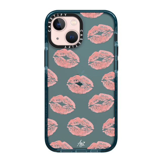CASETiFY iPhone 13 Mini Case Pacific Blue Impact Case Ami's Kiss ami charlize CASETiFY iPhone 13 Mini Case Pacific Blue Impact Case Ami's Kiss ami charlize