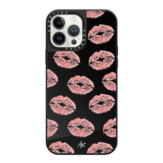 CASETiFY iPhone 13 Pro Max Case Black on Black ミラーケース MagSafe対応 Ami's Kiss ami charlize Mother's Day CASETiFY iPhone 13 Pro Max Case Black on Black ミラーケース MagSafe対応 Ami's Kiss ami charlize Mother's Day