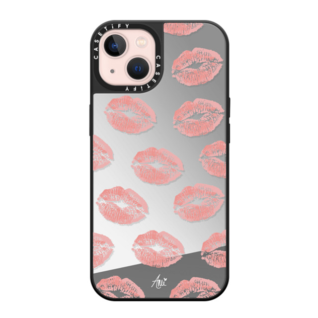 CASETiFY iPhone 13 Case Silver on Black ミラーケース MagSafe対応 Ami's Kiss ami charlize Mother's Day CASETiFY iPhone 13 Case Silver on Black ミラーケース MagSafe対応 Ami's Kiss ami charlize Mother's Day