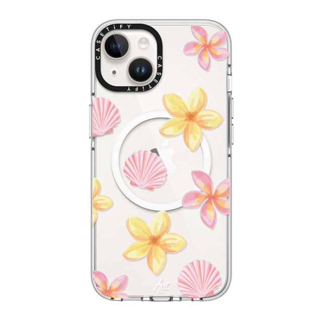 CASETiFY iPhone 14 Case Clear Clear Case MagSafe Compatible Tropical Holibob ami charlize CASETiFY iPhone 14 Case Clear Clear Case MagSafe Compatible Tropical Holibob ami charlize