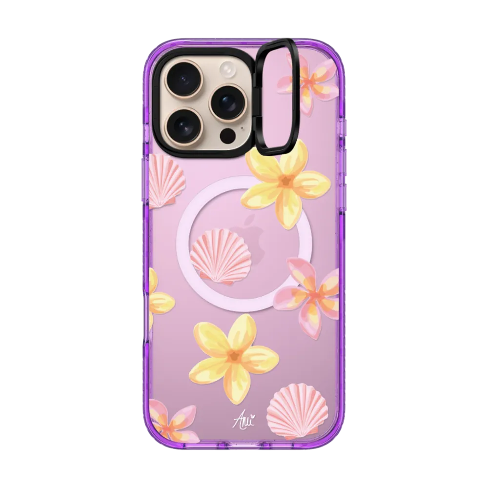 Impact Ring Stand iPhone 16 Pro Max Case MagSafe Compatible - Tropical Holibob