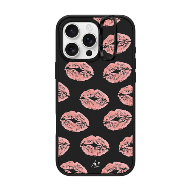 CASETiFY iPhone 16 Pro Max Case Matte Black インパクトリングスタンドケース MagSafe対応 Ami's Kiss ami charlize CASETiFY iPhone 16 Pro Max Case Matte Black インパクトリングスタンドケース MagSafe対応 Ami's Kiss ami charlize