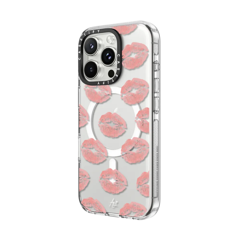 Clear iPhone 16 Pro Max Case MagSafe Compatible - Ami's Kiss