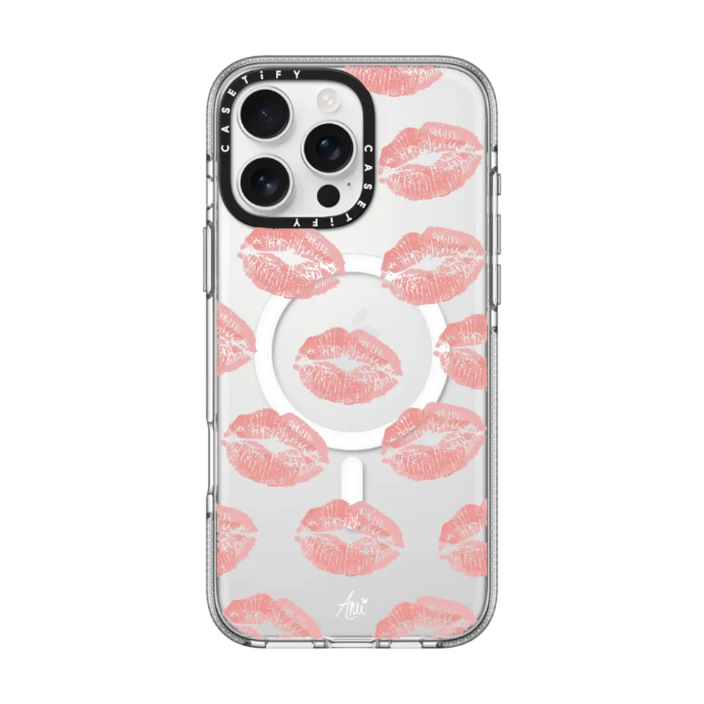 Clear iPhone 16 Pro Max Case MagSafe Compatible - Ami's Kiss