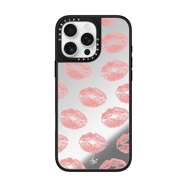 CASETiFY iPhone 16 Pro Max Case Silver on Black ミラーケース MagSafe対応 Ami's Kiss ami charlize Father's Day CASETiFY iPhone 16 Pro Max Case Silver on Black ミラーケース MagSafe対応 Ami's Kiss ami charlize Father's Day
