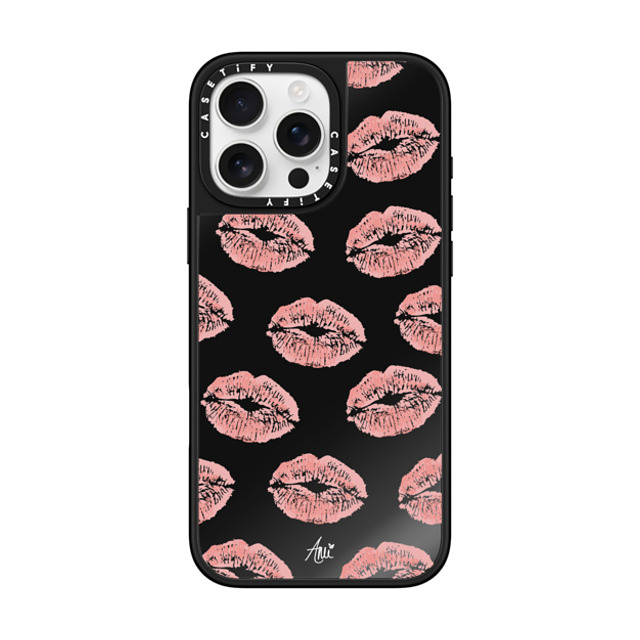 CASETiFY iPhone 16 Pro Max Case Black on Black ミラーケース MagSafe対応 Ami's Kiss ami charlize Father's Day CASETiFY iPhone 16 Pro Max Case Black on Black ミラーケース MagSafe対応 Ami's Kiss ami charlize Father's Day