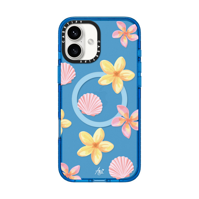CASETiFY iPhone 16 Plus Case スカイブルー Impact Case MagSafe Compatible Tropical Holibob ami charlize CASETiFY iPhone 16 Plus Case スカイブルー Impact Case MagSafe Compatible Tropical Holibob ami charlize