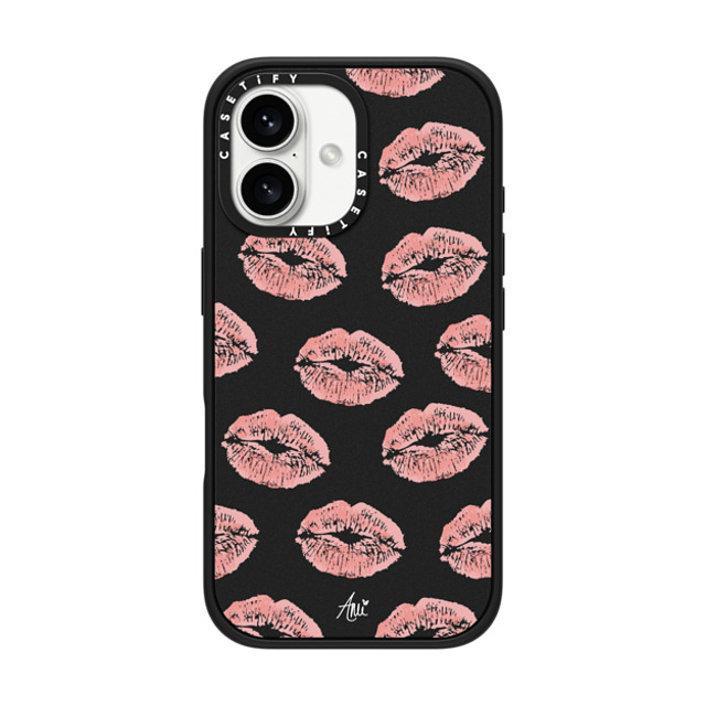 CASETiFY iPhone 16 Case Matte Black Impact Case MagSafe Compatible Ami's Kiss ami charlize Father's Day CASETiFY iPhone 16 Case Matte Black Impact Case MagSafe Compatible Ami's Kiss ami charlize Father's Day