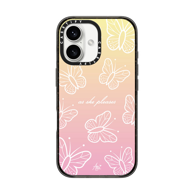 CASETiFY iPhone 16 Case Black Impact Case MagSafe Compatible As She Pleases ami charlize CASETiFY iPhone 16 Case Black Impact Case MagSafe Compatible As She Pleases ami charlize