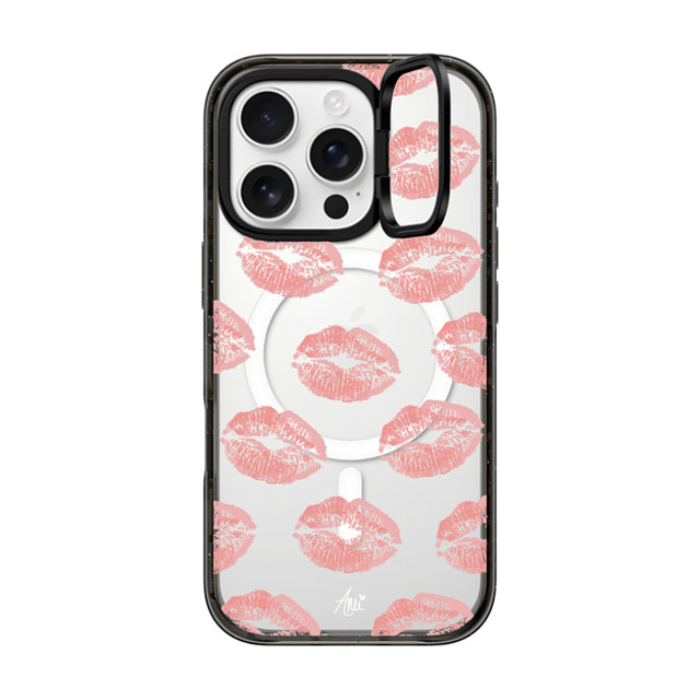 CASETiFY iPhone 16 Pro ケース ブラック インパクトリングスタンドケース MagSafe対応 Ami's Kiss ami charlize Father's Day CASETiFY iPhone 16 Pro ケース ブラック インパクトリングスタンドケース MagSafe対応 Ami's Kiss ami charlize Father's Day