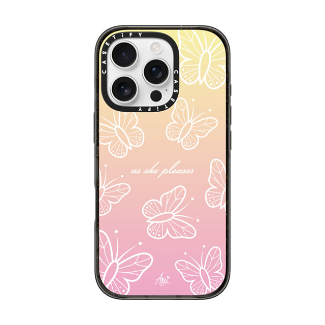 CASETiFY iPhone 16 Pro Case Black Impact Case MagSafe Compatible As She Pleases ami charlize CASETiFY iPhone 16 Pro Case Black Impact Case MagSafe Compatible As She Pleases ami charlize