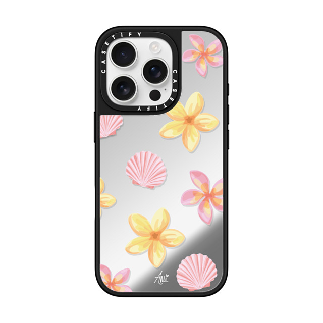 CASETiFY iPhone 16 Pro Case Silver on Black ミラーケース MagSafe対応 Tropical Holibob ami charlize Father's Day CASETiFY iPhone 16 Pro Case Silver on Black ミラーケース MagSafe対応 Tropical Holibob ami charlize Father's Day
