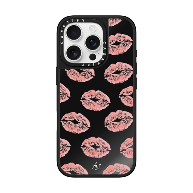 CASETiFY iPhone 16 Pro ケース Black on Black ミラーケース MagSafe対応 Ami's Kiss ami charlize Father's Day CASETiFY iPhone 16 Pro ケース Black on Black ミラーケース MagSafe対応 Ami's Kiss ami charlize Father's Day