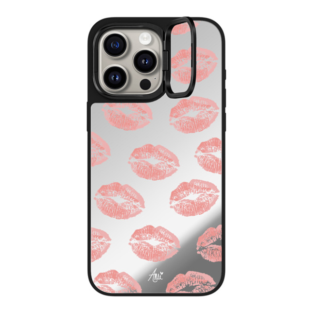 CASETiFY iPhone 15 Pro Max ケース Silver on Black ミラー リングスタンドケース MagSafe対応 Ami's Kiss ami charlize Father's Day CASETiFY iPhone 15 Pro Max ケース Silver on Black ミラー リングスタンドケース MagSafe対応 Ami's Kiss ami charlize Father's Day