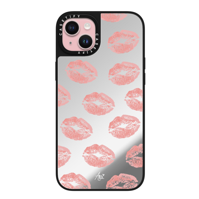 CASETiFY iPhone 15 Plus ケース Silver on Black ミラーケース MagSafe対応 Ami's Kiss ami charlize Father's Day CASETiFY iPhone 15 Plus ケース Silver on Black ミラーケース MagSafe対応 Ami's Kiss ami charlize Father's Day