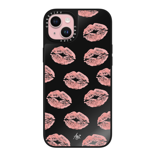 CASETiFY iPhone 15 Plus Case Black on Black ミラーケース MagSafe対応 Ami's Kiss ami charlize Back to School CASETiFY iPhone 15 Plus Case Black on Black ミラーケース MagSafe対応 Ami's Kiss ami charlize Back to School