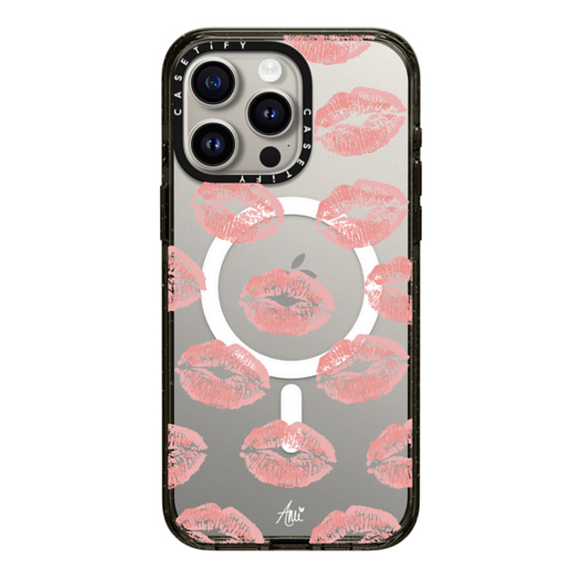 CASETiFY iPhone 15 Pro Max Case Black Impact Case MagSafe Compatible Ami's Kiss ami charlize CASETiFY iPhone 15 Pro Max Case Black Impact Case MagSafe Compatible Ami's Kiss ami charlize