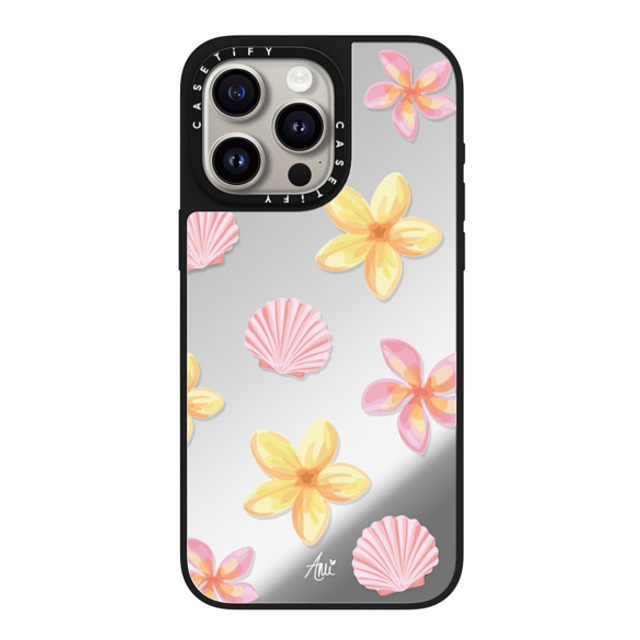 CASETiFY iPhone 15 Pro Max Case Silver on Black ミラーケース MagSafe対応 Tropical Holibob ami charlize CASETiFY iPhone 15 Pro Max Case Silver on Black ミラーケース MagSafe対応 Tropical Holibob ami charlize
