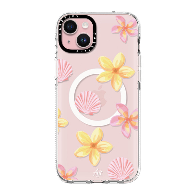CASETiFY iPhone 15 Plus Case Clear Clear Case MagSafe Compatible Tropical Holibob ami charlize CASETiFY iPhone 15 Plus Case Clear Clear Case MagSafe Compatible Tropical Holibob ami charlize