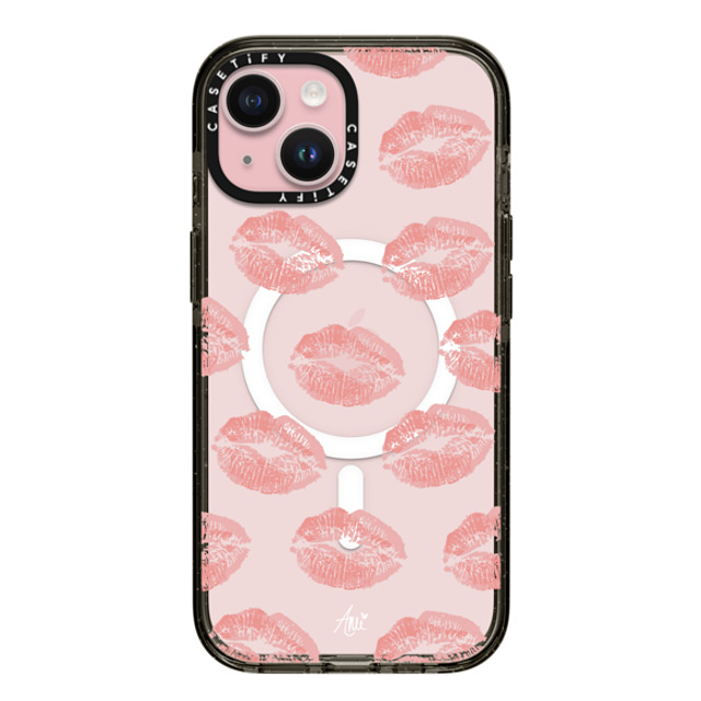 CASETiFY iPhone 15 Case Black Impact Case MagSafe Compatible Ami's Kiss ami charlize Mother's Day CASETiFY iPhone 15 Case Black Impact Case MagSafe Compatible Ami's Kiss ami charlize Mother's Day