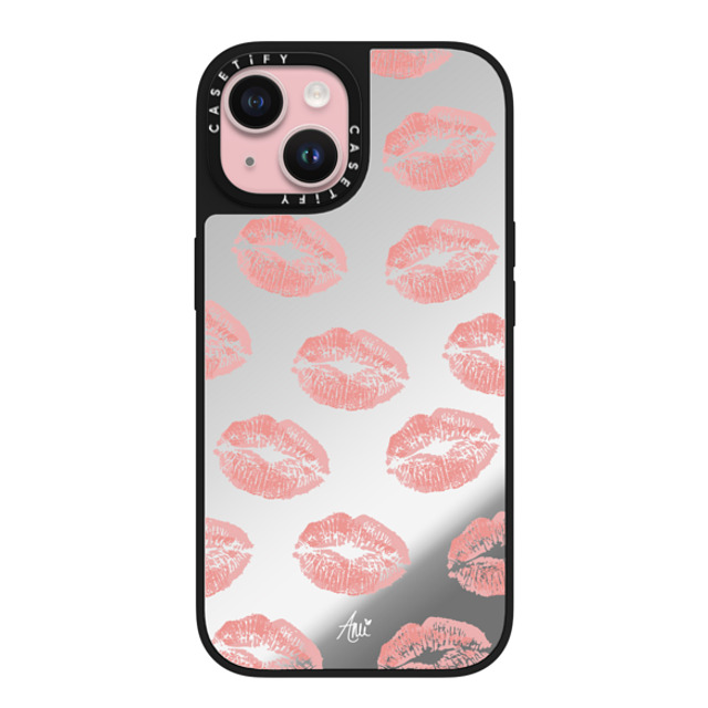 CASETiFY iPhone 15 Case Silver on Black ミラーケース MagSafe対応 Ami's Kiss ami charlize Father's Day CASETiFY iPhone 15 Case Silver on Black ミラーケース MagSafe対応 Ami's Kiss ami charlize Father's Day