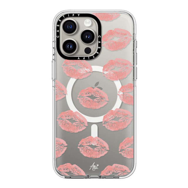 CASETiFY iPhone 15 Pro Max Case Clear Clear Case MagSafe Compatible Ami's Kiss ami charlize CASETiFY iPhone 15 Pro Max Case Clear Clear Case MagSafe Compatible Ami's Kiss ami charlize