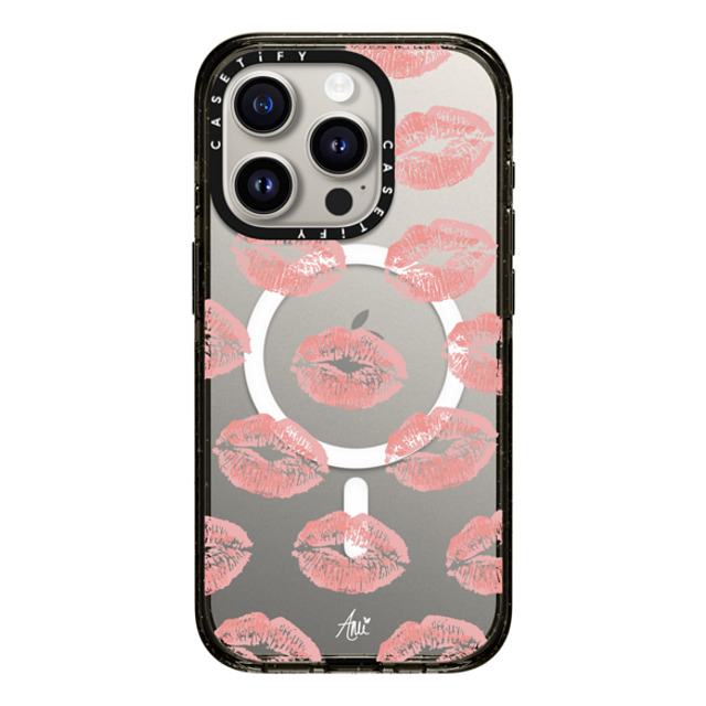 CASETiFY iPhone 15 Pro Case Black Impact Case MagSafe Compatible Ami's Kiss ami charlize Mother's Day CASETiFY iPhone 15 Pro Case Black Impact Case MagSafe Compatible Ami's Kiss ami charlize Mother's Day