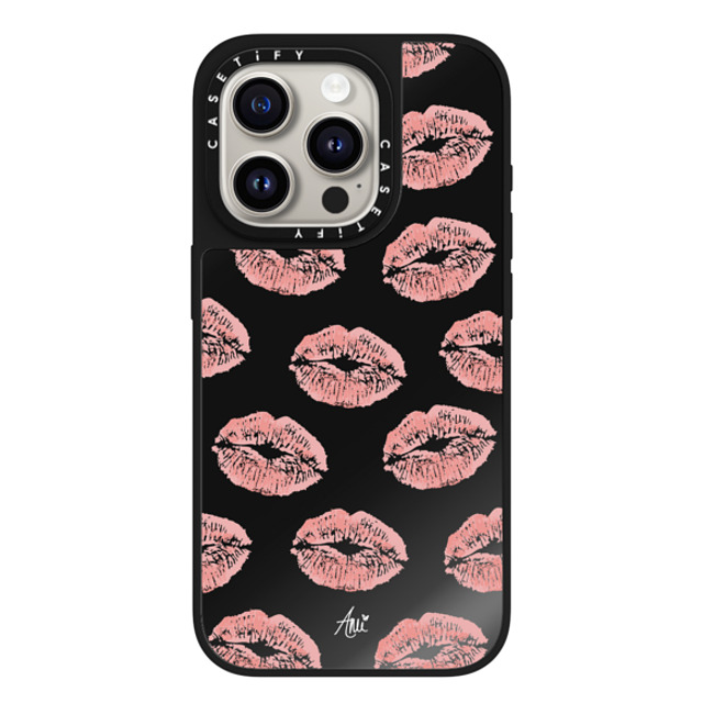 CASETiFY iPhone 15 Pro ケース Black on Black ミラーケース MagSafe対応 Ami's Kiss ami charlize Father's Day CASETiFY iPhone 15 Pro ケース Black on Black ミラーケース MagSafe対応 Ami's Kiss ami charlize Father's Day