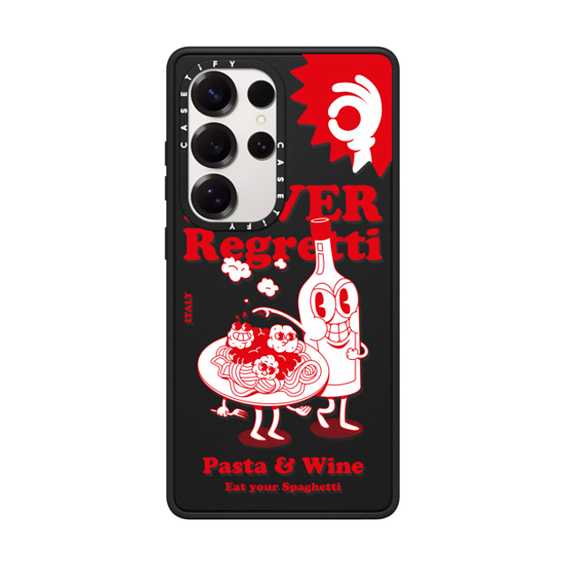Marcello x CASETiFY Galaxy S25 Ultra �P�[�X Cartoon,Food �}�b�g�u���b�N �}�O�l�b�g�� �C���p�N�g�P�[�X Never Regretti
