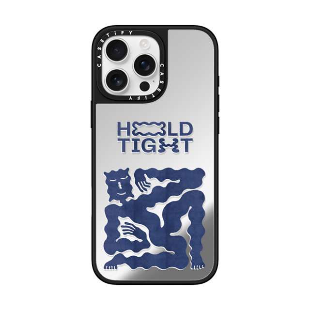 Alex Khabbazi x CASETiFY iPhone 16 Pro Max ケース Quote,Abstract Silver on Black ミラーケース MagSafe対応 HOLD TIGHT Mother's Day Alex Khabbazi x CASETiFY iPhone 16 Pro Max ケース Quote,Abstract Silver on Black ミラーケース MagSafe対応 HOLD TIGHT Mother's Day