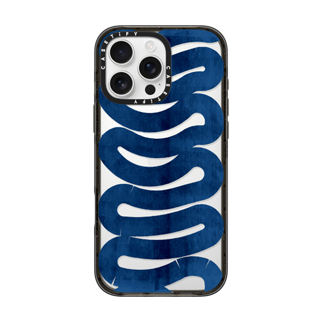 Alex Khabbazi x CASETiFY iPhone 16 Pro Max ケース Snake,Nature ブラック インパクトケース WAVES IN BLUE Back to School Alex Khabbazi x CASETiFY iPhone 16 Pro Max ケース Snake,Nature ブラック インパクトケース WAVES IN BLUE Back to School
