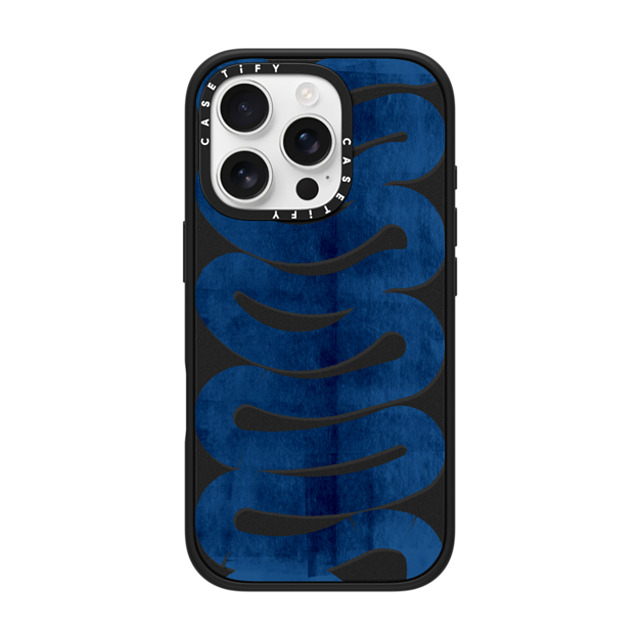 Alex Khabbazi x CASETiFY iPhone 16 Pro ケース Snake,Nature マットブラック インパクトケース MagSafe対応 WAVES IN BLUE Back to School Alex Khabbazi x CASETiFY iPhone 16 Pro ケース Snake,Nature マットブラック インパクトケース MagSafe対応 WAVES IN BLUE Back to School